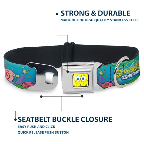 Buckle-Down Seatbelt Buckle Dog Collar, SpongeBob & Friends Logo, Small by Buckle-Down - Used condition - Image 4