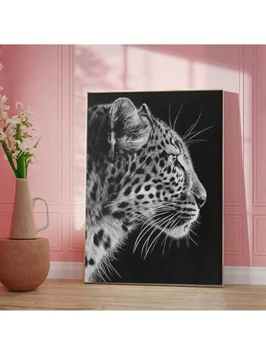 Fresque murale guépard d'exception, toile léopard de haute qualité pour art mural chic - 4
