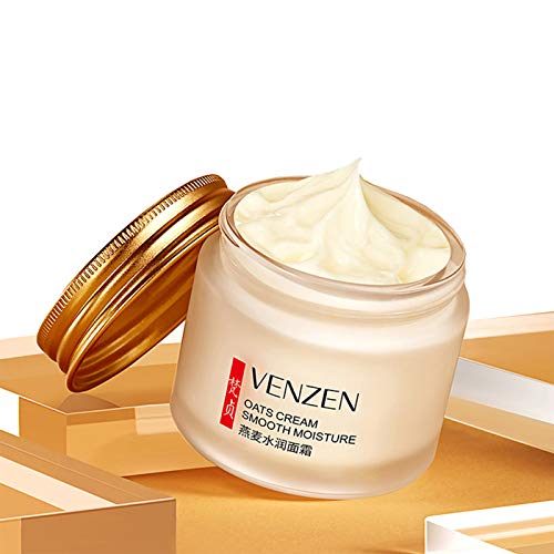 VENZEN Oats Cream Smooth Moisturizing Natural Extract Powerful Nourishment Smoothing Hualuronic Acid Glycerin Delicate Protects Soft Skin 70g