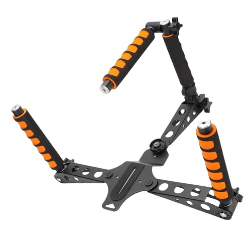 Image of Shoulder Rig Camera Stabilizer Kit Aluminum Foldable Anti Shake Support Rig for DSLRs Video Camcorder with Modular Expansion for Vloggers