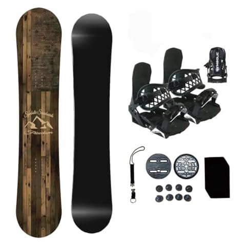 Symbolic Freedom USA Youth Kids Snowboard & Bindings Stomp Pad, Leash Package (Bindings Black XS (fits1-6 Kids), 110cm Snowboard Freedom) Cover