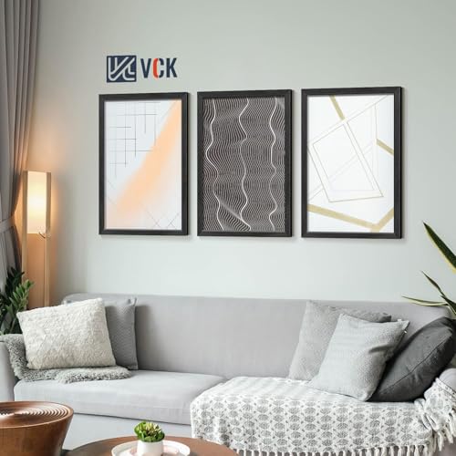 Image of VCK 18x24 Frame 2 Pack, Black Exclusive Wood, 16x20 Mat, for Picture