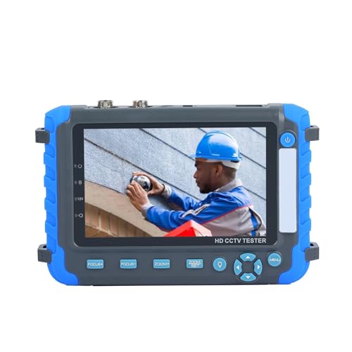 Probador de CCTV con monitor LCD de 5 pulgadas para cámaras AHD y TVI de 8MP