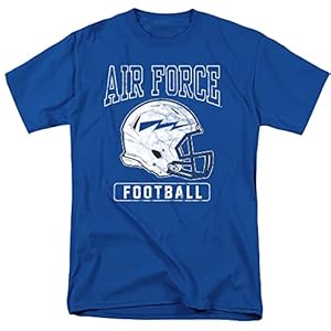 U.S. Air Force Academy Official Football Helmet Unisex Adult T Shirt, Royal Blue, 4X-Large