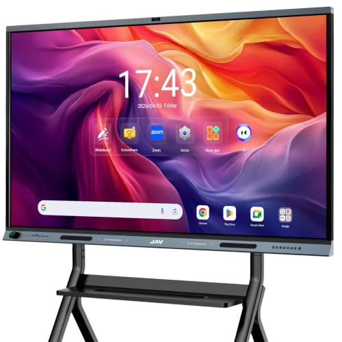 Image of JAV 86-Inch AI Smart Board, 4K Google EDLA Interactive Whiteboard 8+128GB