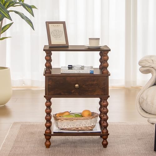 AWASEN Night Stand, Mid Century Nightstand with Drawer, Bed Side Table by AWASEN - Used condition - Image 5