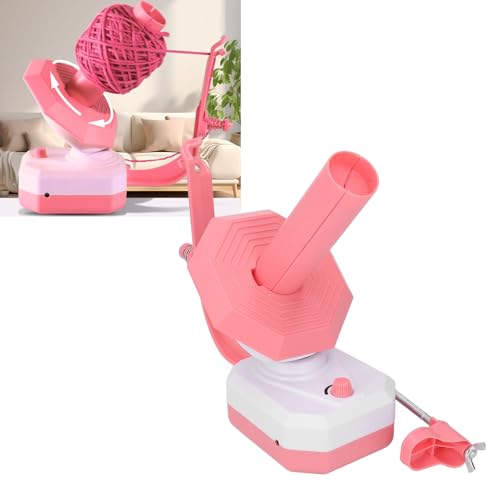 Electric Yarn Ball Winder, Automatic Yarn Ball Winder Wool Spinner Roller for Crocheting Reusable Cake Dispenser Knitting Enthusiast Sewing Accessories Portable Knitting Tool