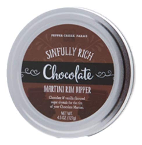 Pepper Creek Farms Martini Rim Dipper, Chocolate, 4.5 Ounce