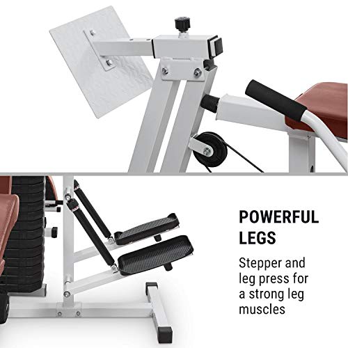 Klarfit Ultimate Gym 9000 Kraftstation, 7-in-1 Fitness Station, Fitnessgeräte für Zuhause, Multi Gym mit Brust… – Bild 5