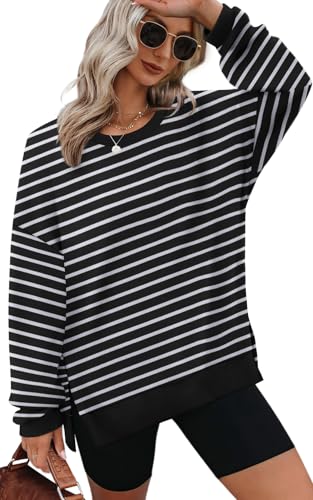 Image of XIEERDUO Womens Oversized Sweatshirts Pullover Casual Crewneck Long Sleeve Tops Comfy