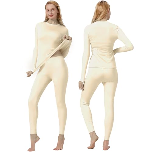 El Mejor Listado de Pantalones térmicos para Mujer - los más vendidos. 50 NEOROSVIKA Ropa Interior Térmica para Mujer, Conjunto de Pantalon Termico y Blusa Termicos Ultra Suave, Elásticas y Transpirables, Ropa Capa Base Invierno para Nieve o Esquiar...