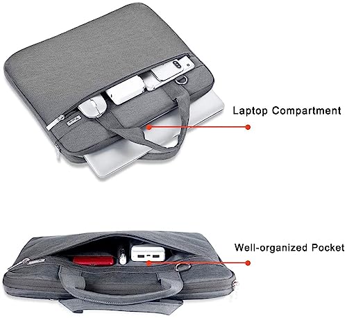 Voova Laptop Sleeve Shoulder Bag 13 14 15.6 17 17.3 Inch Computer Messenger Briefcase