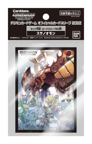 Sleeves Digimon Susanoomon protège-cartes anti-cornes pour préserver votre deck de 60 cartes