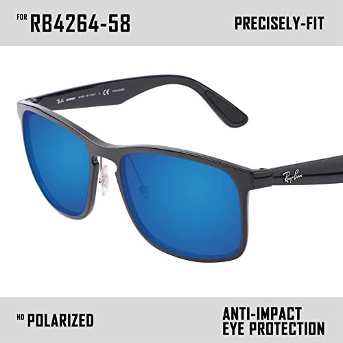 Image of Polarized Replacement Lenses for Ray-Ban Chromance RB4264 58mm Sunglass