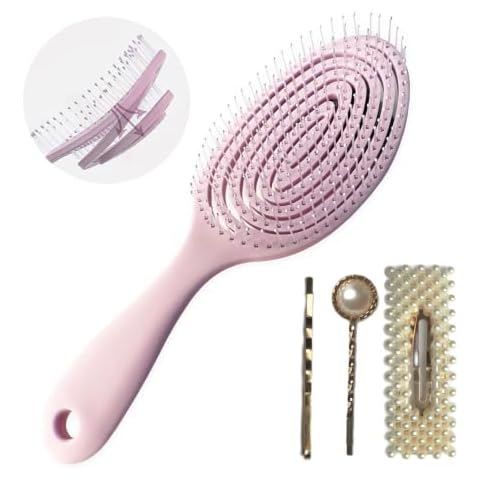 Cepillo pelo antitirones con pinzas de pelo QE'MONO Cover