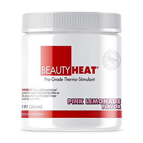 BeautyFit BeautyHeat Powder, Women's Pro-Grade Thermo-Stimulant, Pink Lemonade, 190 grams