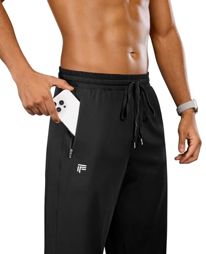 Mens Sweatpants Lightweight with Zipper Pockets Quick Dry Running Joggers Track Pants for Casual Gym Workout2