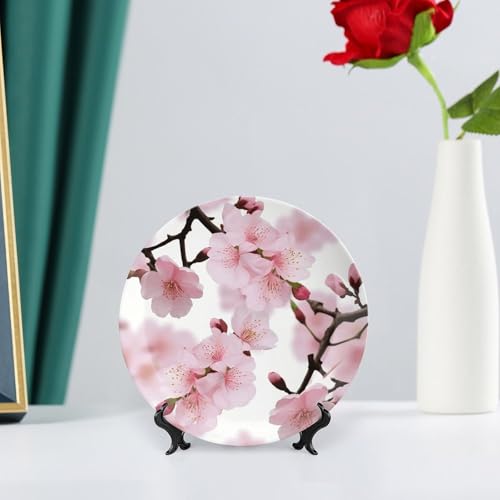 Plato decorativo de porcelana Cherry Blossom de 6 pulgadas miniatura 6