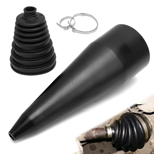 IIRC Manchette de Cardan Universelle, Manchette de Transmission avec Colliers Métalliques, Manchette d’Essieux à Coller, Manchons de Cardan Pliables, Noir