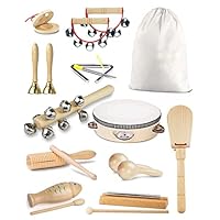 E-SMARTER Kids Musical Instruments 19pcs, Musical Toy Instruments with Storage Bag, Music Enlightenment, Musical Toys for Boys and Girls, Kids Birthday Gift