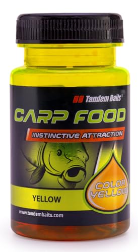 Tandem Baits Intense Dye For Boilies Carp Fishing Liquid Attractant Fish Bait Colouring Feed Color For Carp Boilies Fishing Feed Bait Groundbait 75 ml Yellow