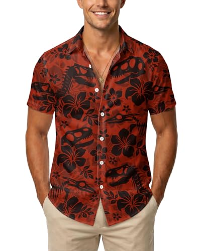 Image of 99TIMORO Fathers Movie Hawaiian Shirt for Men, Characters Button Down Short Sleeve Top, Summer Beach Gifts