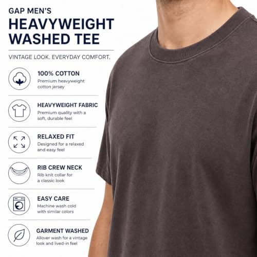 Image of Gap Mens Everyday Soft Crewneck T-Shirt Tee