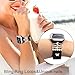YOHAX 11 piece set of watch straps, decorative rings and studs (rose gold)