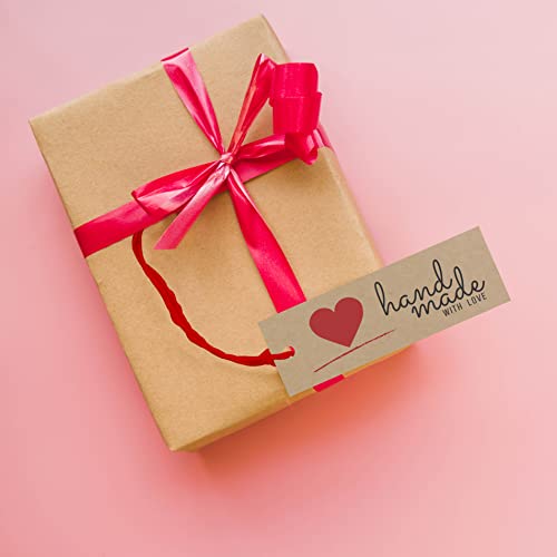 Image of Clickedin - Thank You Brown Tags for Packaging with String 50 Pieces