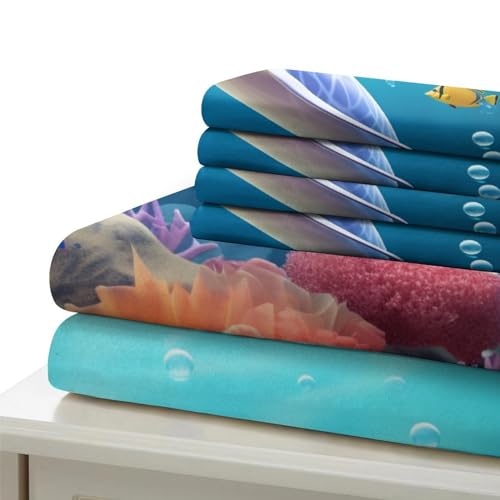Couette dauphin 3d microfibre respirante housse de couette mer - 6