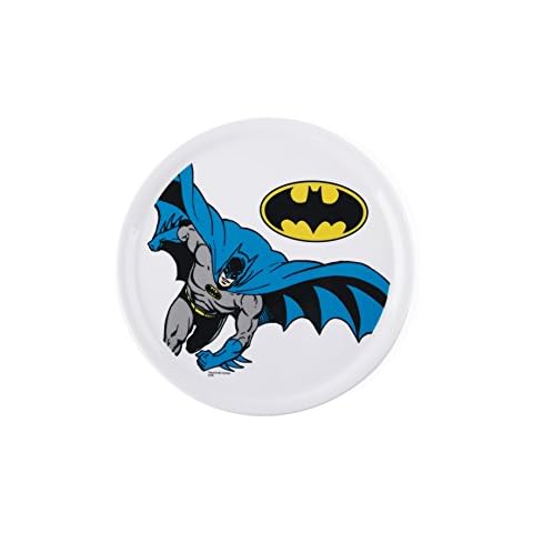 Excelsa Bianco Batman Porcelain Pizza Plate Cover