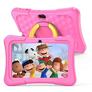 PRITOM 7 Inch Kids Tablet Android 11 Quad Core 2GB RAM 32GB ROM BT WiFi Dual Camera Educational Games Child Lock Pre…