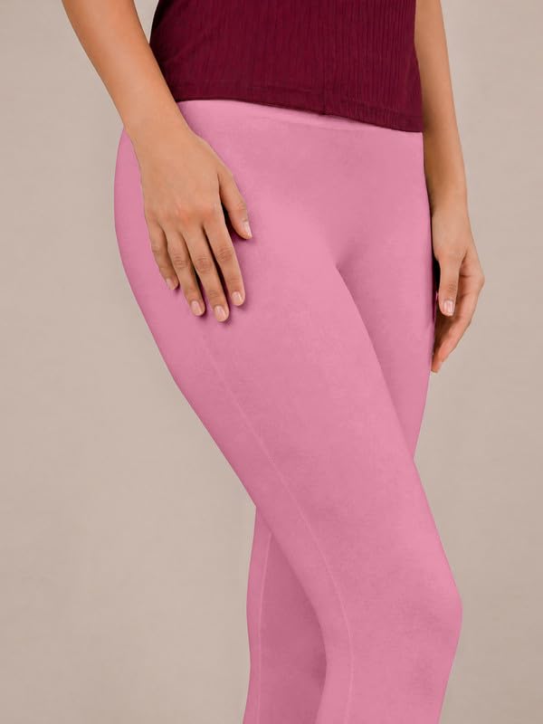 Image of TRENDMALLS Women's Microfiber Elastane Stretch Soft Churidar Length Leggings with Ultrasoft Waistband