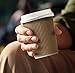 NYHI Set of 150 Ripple Insulated Kraft 12 oz Paper Cups Coffee Tea Hot Cups Recyclable 3 Layer Rippled Wall For Better Insulation Perfect for Cappuccino Hot Coco or Iced Drinks