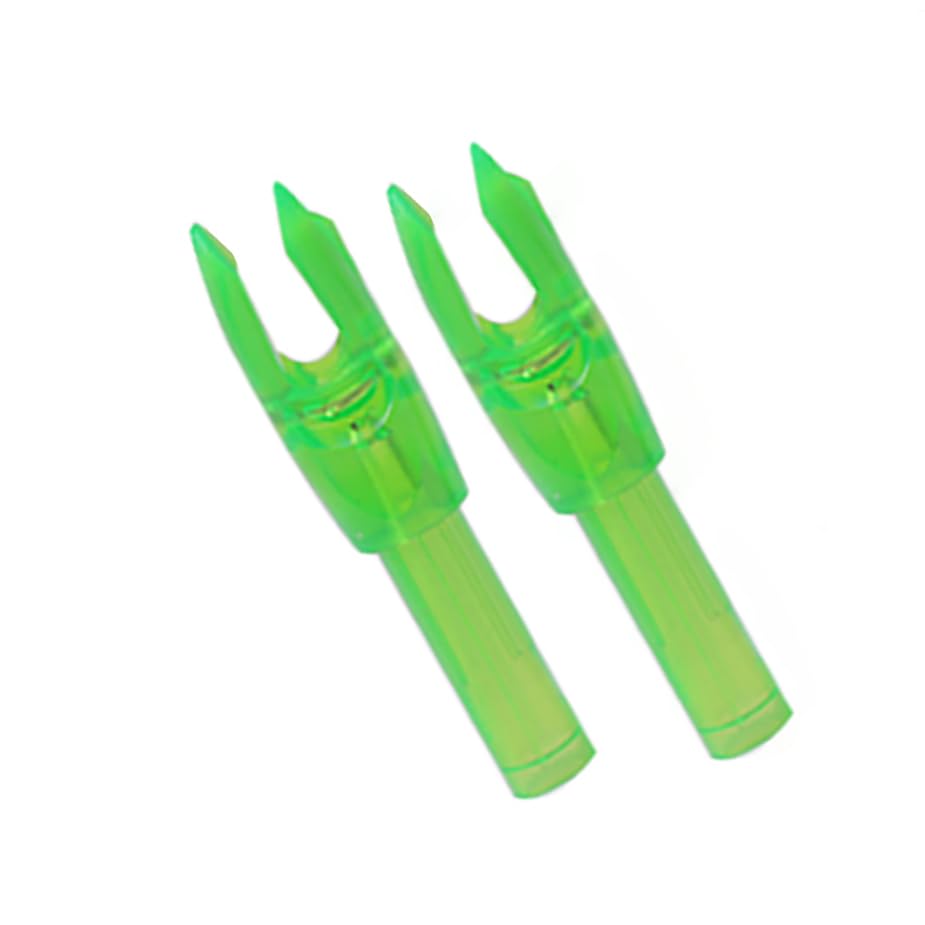 PATIKIL 60 Pezzi Cocche Per Frecce Da Tiro Con L'Arco - 6.2mm Di Diametro, Gialle, Inserti In Plastica Per Aste Frecce, Sostituzione