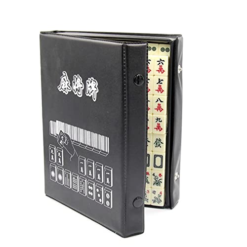 Juego de Mahjong, 144 fichas miniatura, dados incluidos miniatura 3