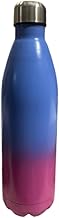 QUARCK 1000ml Thermosteel Insulated Water Bottle | 24 Hours Hot and Cold | Leakproof, Rust and Corrosion Resistant for Travel, Office, Trekking, Home (Blue + Pink)