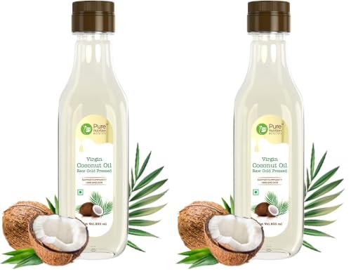 Image of Pure Nutrition Virgin Coconut Oil 500ml Pet Bottle | Cold Pressed, 100% Pure & Unrefined | Extracted from A1 Grade Coconut Milk | Good for Hair Growth, Skin, Baby Massage & Cooking | Reduce Hair-fall