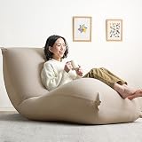 タンスのゲン ビーズクッション 超ギガ盛 特大 8.5kg 2人掛け マイクロビーズ コンパクト 洗える カバー 座椅子 クッション 67300010(87786)