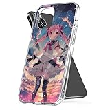 Generic Cover Phone Case Madoka TPU Magica PC Impact Resistant Compatible with iPhone 15 14 13 Pro Max 12 11 X Xs Xr 8 Mini Plus