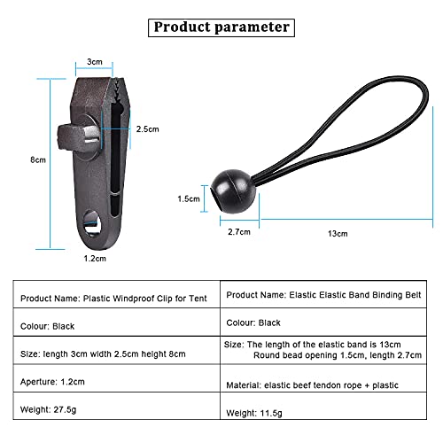 Acheter Clips De Bâche De Tente, 50 Pièces, Pinces De Bâche, Couverture De Piscine, Tissu D'ombrage, Poignée à Pression