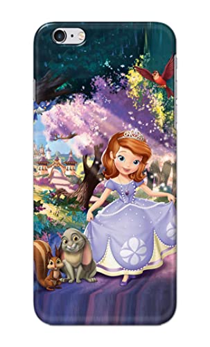 Image of PRINTFIDAA Cartoon Little Girl with Crown and Pet Animals Printed Designer Hard Case for Apple iPhone 6 (4.7 inch) / iPhone 6S (4.7 inch) Back Cover -(e) RPM1008