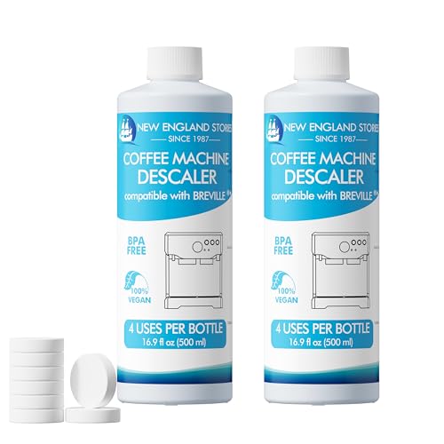 Image of 8 Uses Breville Compatible Descaling Solution, 2 Years Descaler Kit Come with 8 Cleaning Tablets, Maintenance Kit Specially Designed to Clean Breville Machines (4 Use Each Bottle, 2 Bottles)