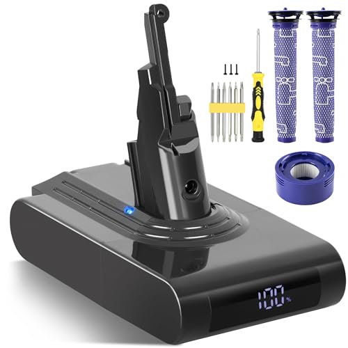 Batterie pour Dyson V8 Fluffy écran LCD pour nettoyer toute la maison