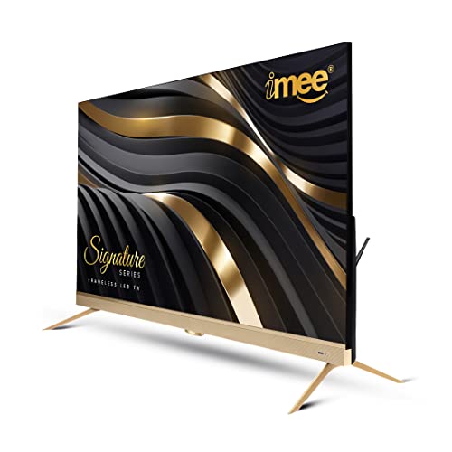 Image of imee - Signature Series 4K UHD Smart Frameless LED TV with Dolby Vision & Voice Command (43 Inch in Size) (Gold)