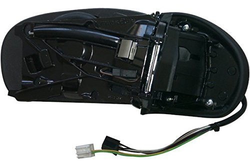 MAX MMB125-R Retrovisore Elettrico senza Calotta Ripiegabile Elettrico Asferico Termico Connettore Lungo Destro