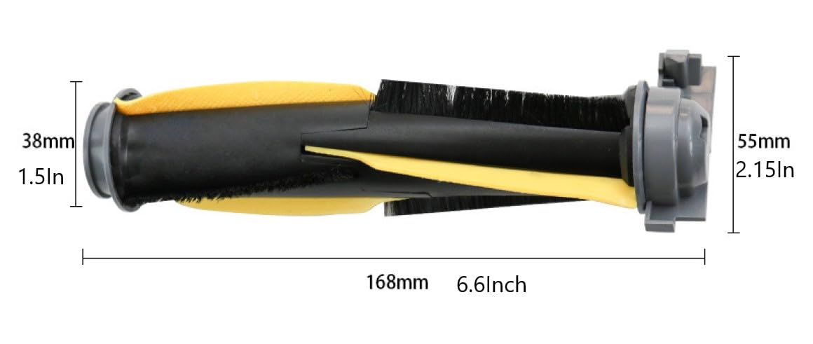 Qwick Replacement Main Roller Brush for Shark IQ RV1001AE RV101 AV1002AE AV1010AE UR1005AE UR1000SR RV2001WD AV993 Robotic Vacuum Cleaner, Black