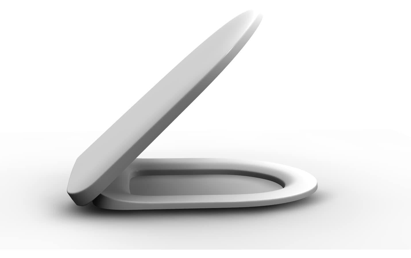 Asiento Jacob Delafon - Serenity E22864-00 / Thermodur extra-plano de descenso progresivo y desmontable, con bisagras metálicas inoxidables. Compatible con inodoros Serenity. Color blanco.