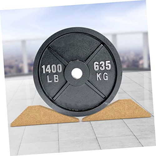 Lioobo bloque para sentadillas de corcho para entrenamiento de piernas miniatura 3