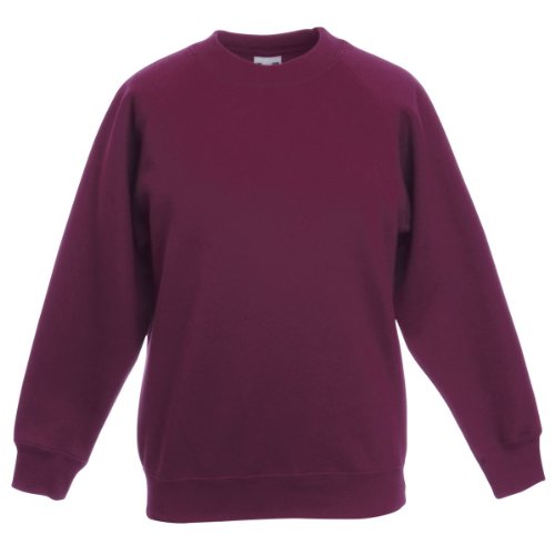 Sweat-shirt raglan mixte enfant Fruit of the Loom coton chaud